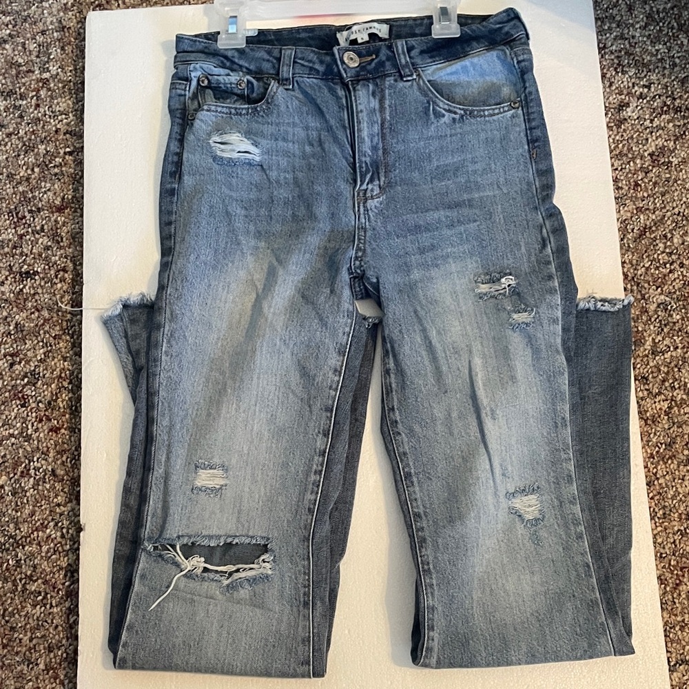 Almost Famous Light Blue Distressed Jeans Size 5